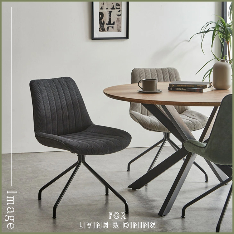 ダイニングチェア 回転式 2脚セット おしゃれ チェア 回転 グレー