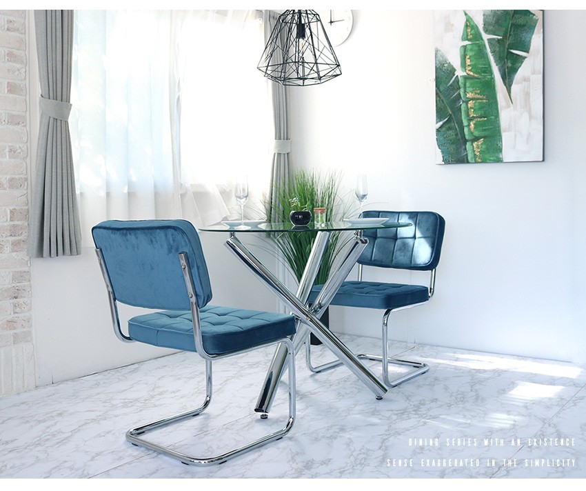 AZURE ダイニングチェアー 2脚セット おしゃれ カンティレバーチェアー