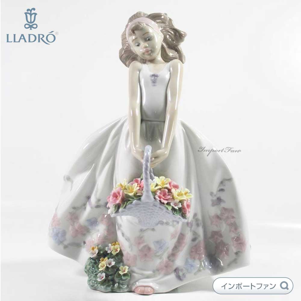 LLADRO（リヤドロ） フラワーガーデン 少女 花 置物 01006447 LLADRO