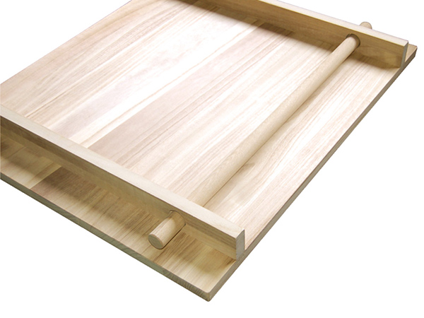 そば打ち道具 のし板 めん棒付き 大 桐製 （ 麺台 麺棒 のし棒