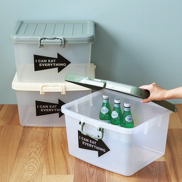 収納ボックス L 幅45×奥行38×高さ26cm フタ付き プラスチック 日本製