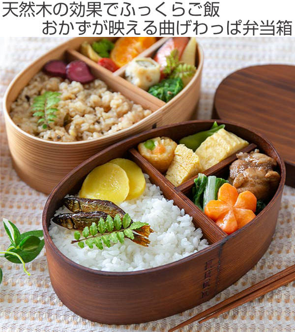 お弁当箱 曲げわっぱ 700ml 1段 小判型 （ 弁当箱 ランチボックス 木製