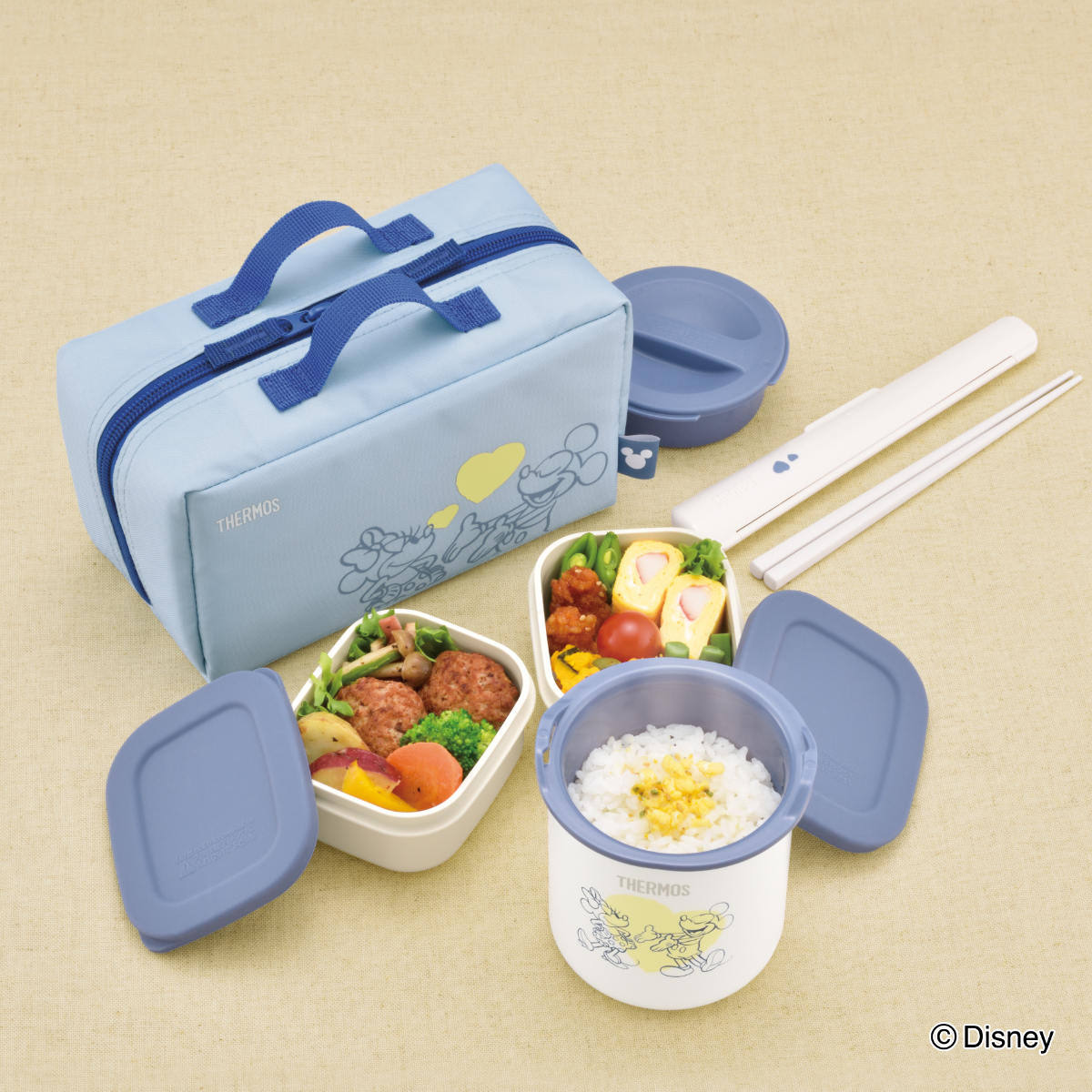 THERMOS（サーモス） 保温弁当箱 630ml ミッキーマウス ミニーマウス