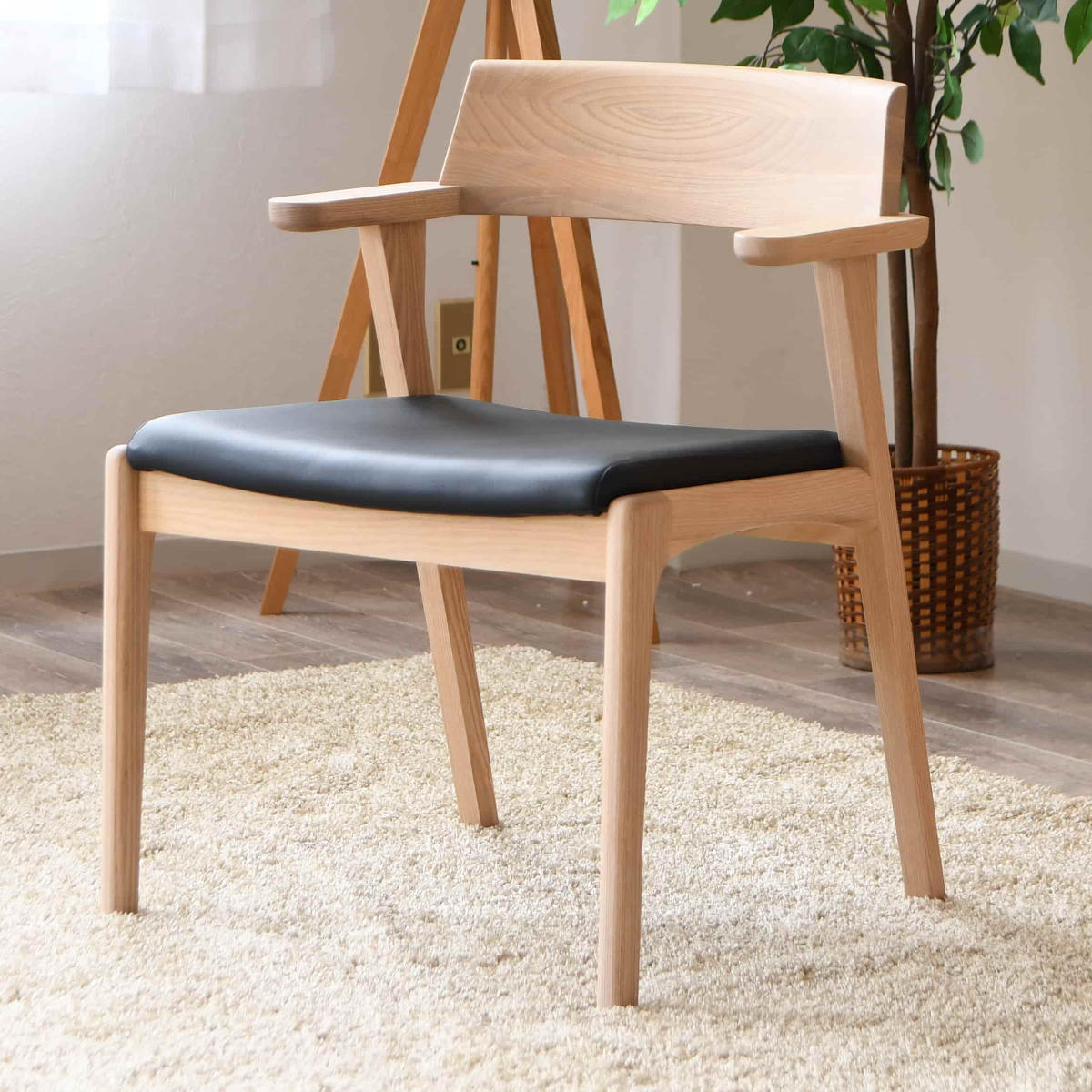 ダイニングチェア 同色2脚セット 座面高44cm シャトー （ PVC レザー調