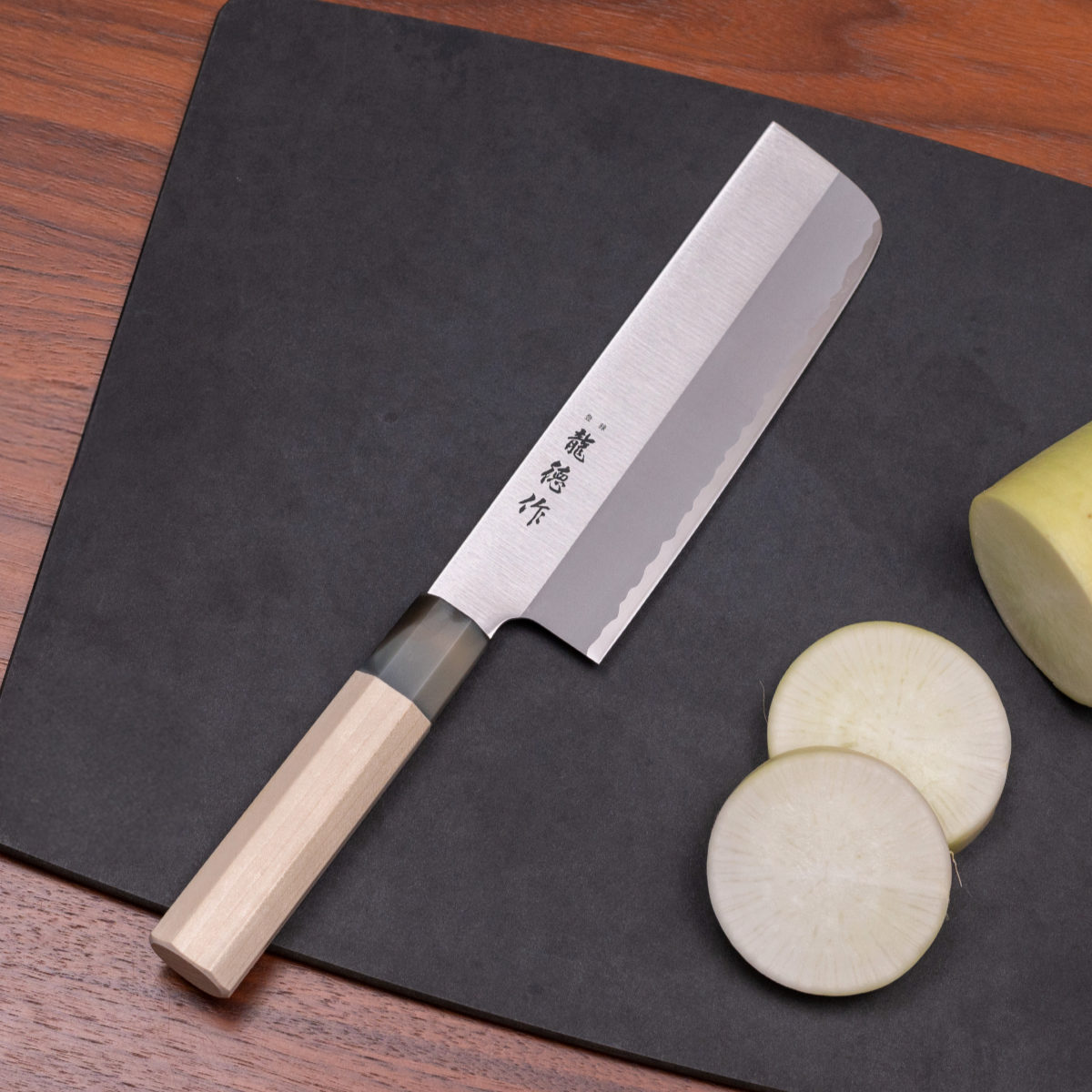 菜切包丁 16cm 龍徳作 八角柄 和包丁 日本製 （ ） : インテリア