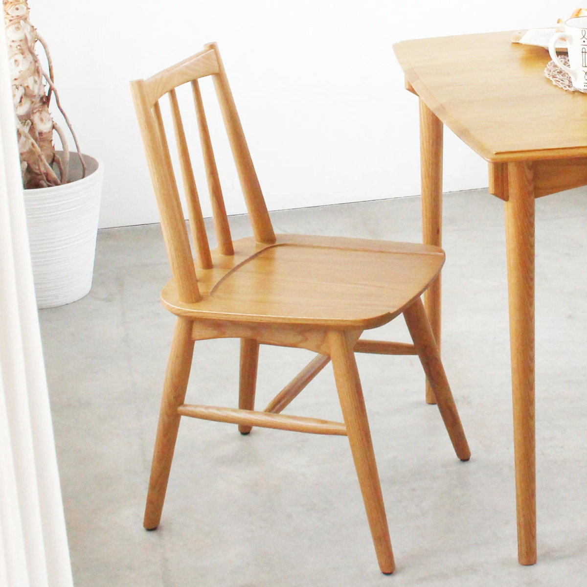 ダイニングチェア 座面高42.5cm ウィンザー調 Herit （ 食卓椅子