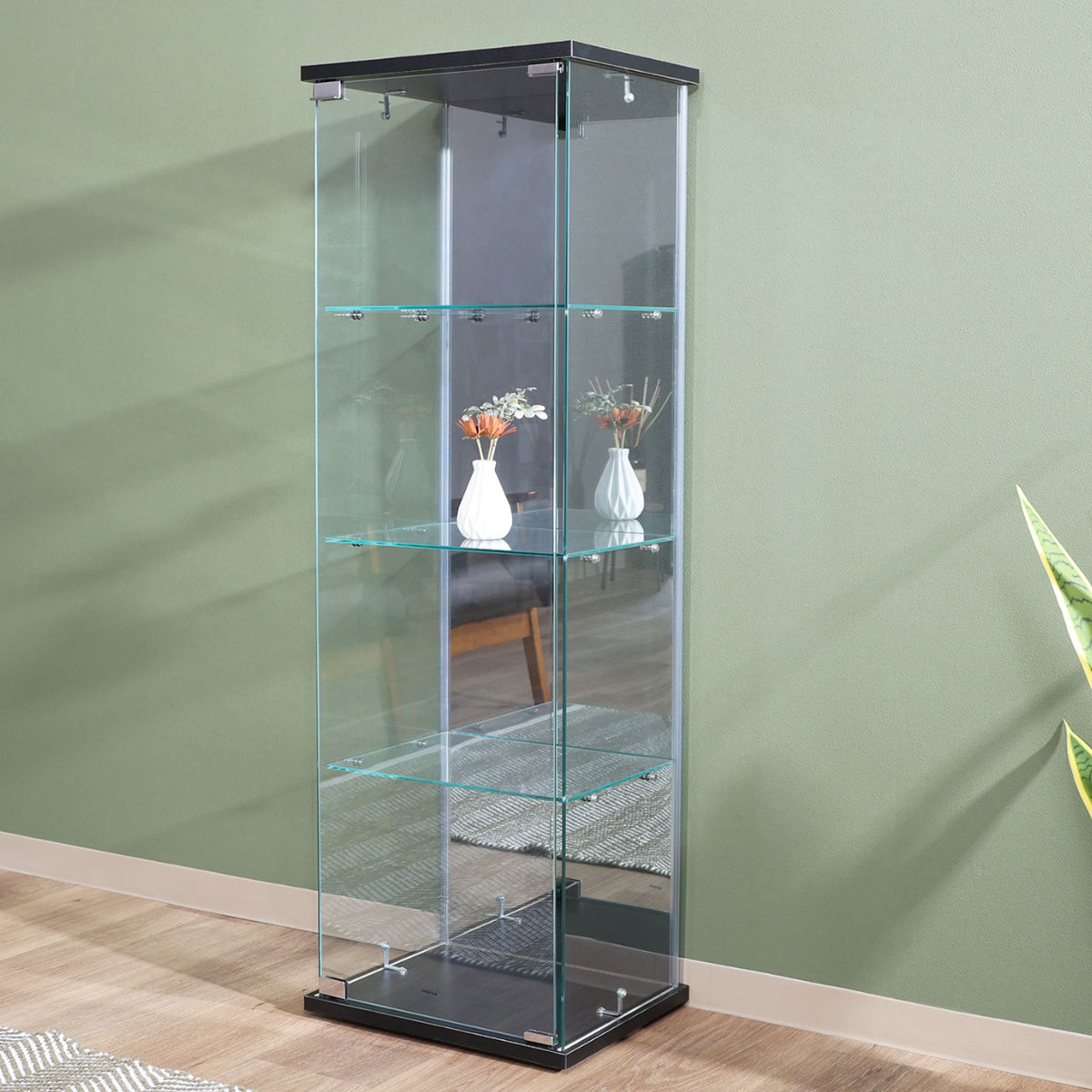 不二貿易（Fuji Boeki） ガラスコレクションケース 幅39cm 4段 ショー
