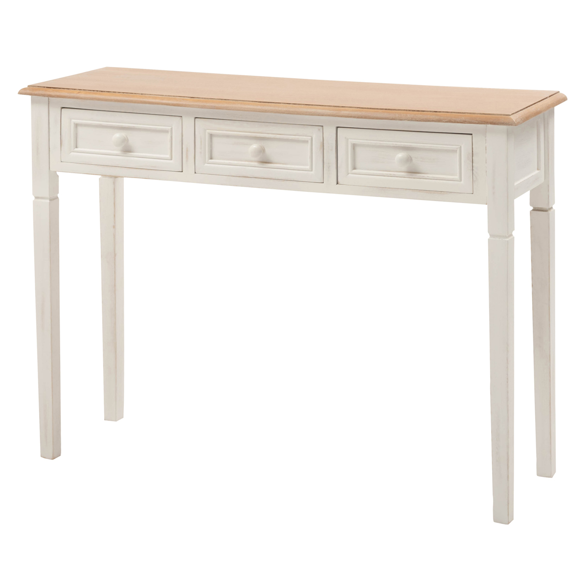 東谷 コンソールデスク 幅100cm 天然木 アンティーク調 （ コンソール