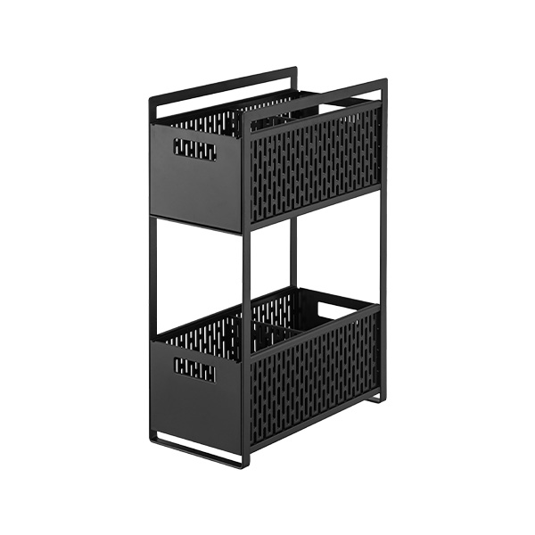 tower 山崎実業 公式 シンク下収納バスケット 2段 タワー シンク下収納