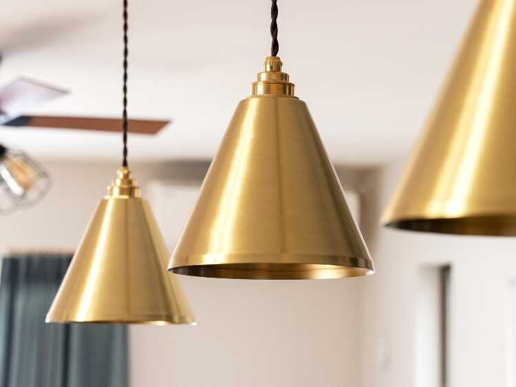 ペンダントライト 1灯 真鍮 シンプル ゴールド 北欧 モダン