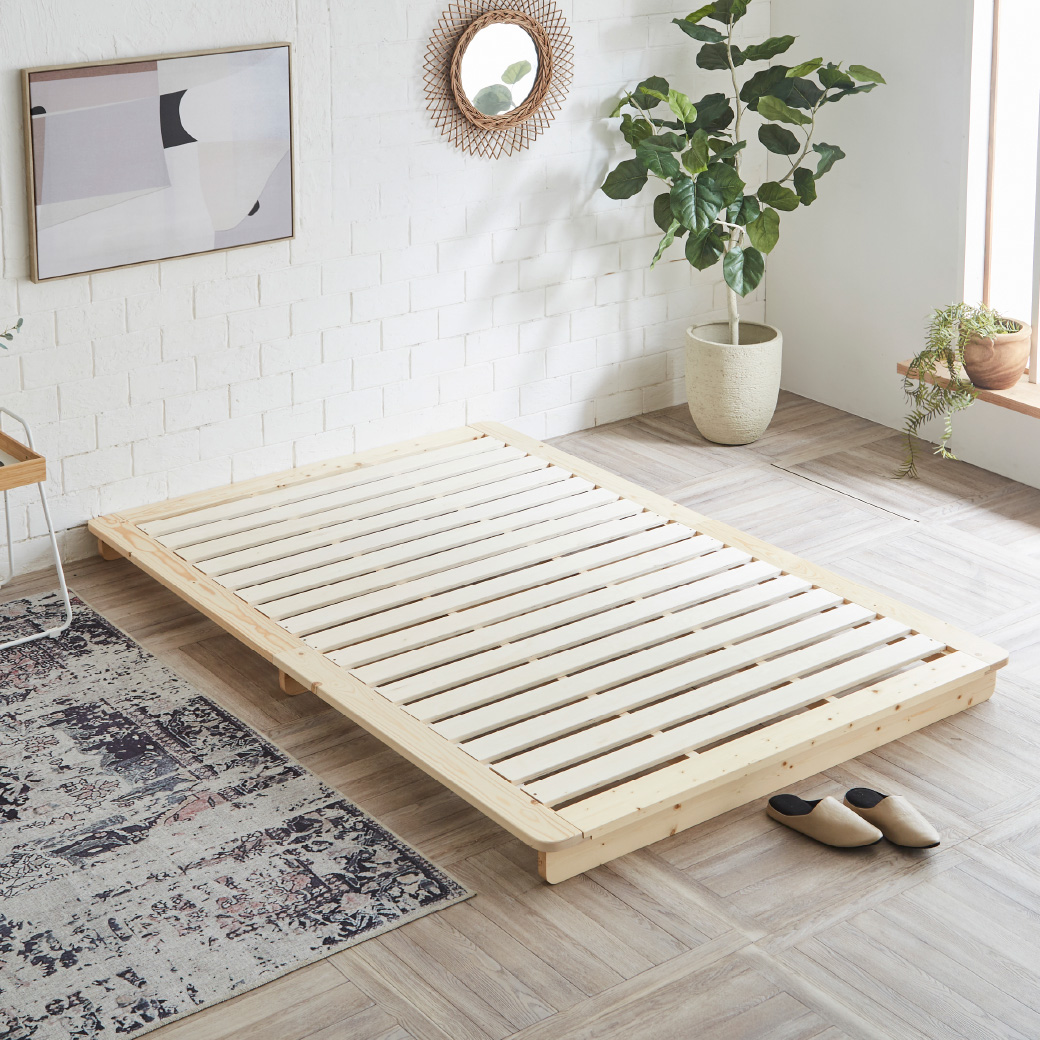 ネルコンシェルジュ フェリシア すのこベッド ダブルロング フレーム