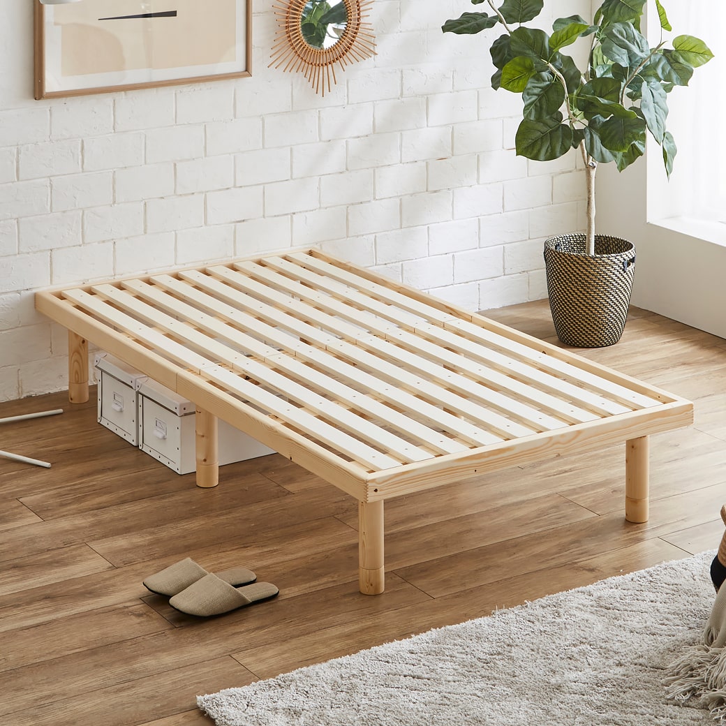 ネルコンシェルジュ すのこベッド ショートシングル 長さ180cm 木製