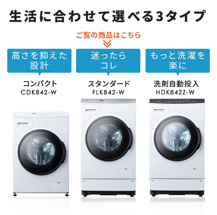 IRIS OHYAMA（アイリスオーヤマ） 洗濯機 ドラム式 乾燥機付き 8kg