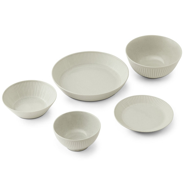 IRIS OHYAMA（アイリスオーヤマ） 食器 5点セット MNW-5S 美濃焼 磁器