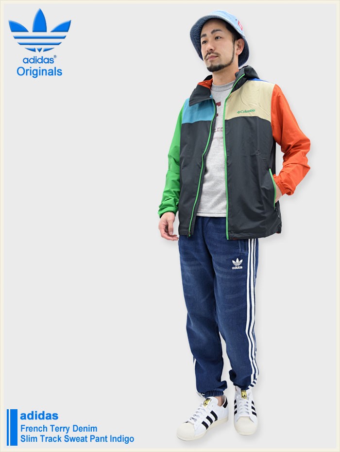 adidas Originals アディダス パンツ メンズ フレンチ テリー デニム