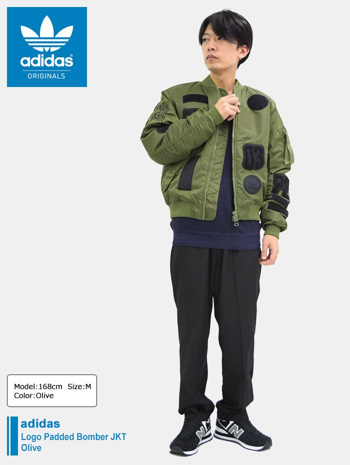 adidas Originals アディダス ジャケット メンズ ロゴ パテッド