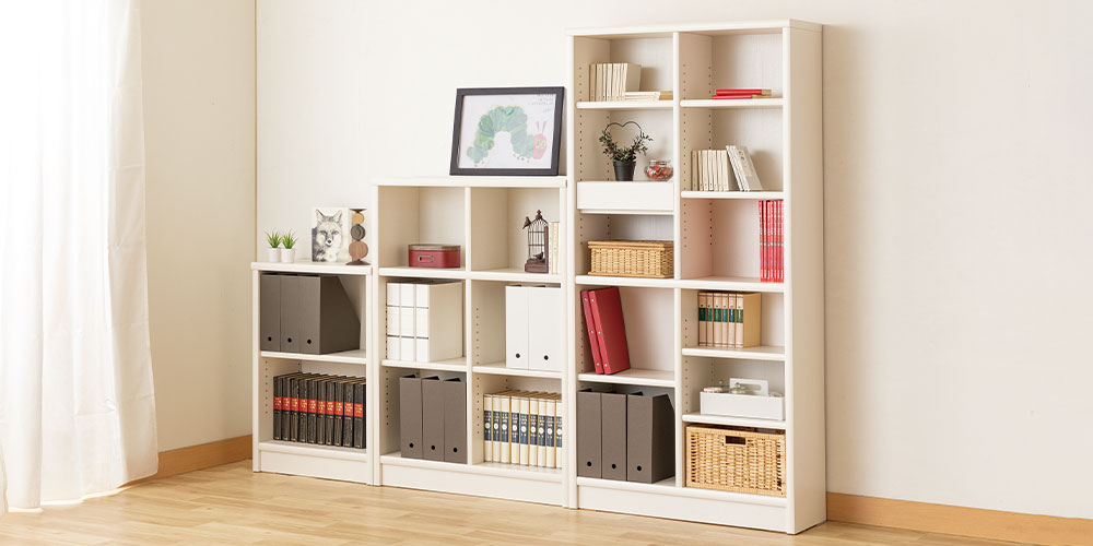 大塚家具 書棚 小島工芸 Nアコード 120H 幅118.3cm 高さ180.3cm 全4色