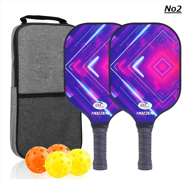 ピックルボール パドル 軽量ピクル ボール ラケット2個 ボール4個付き
