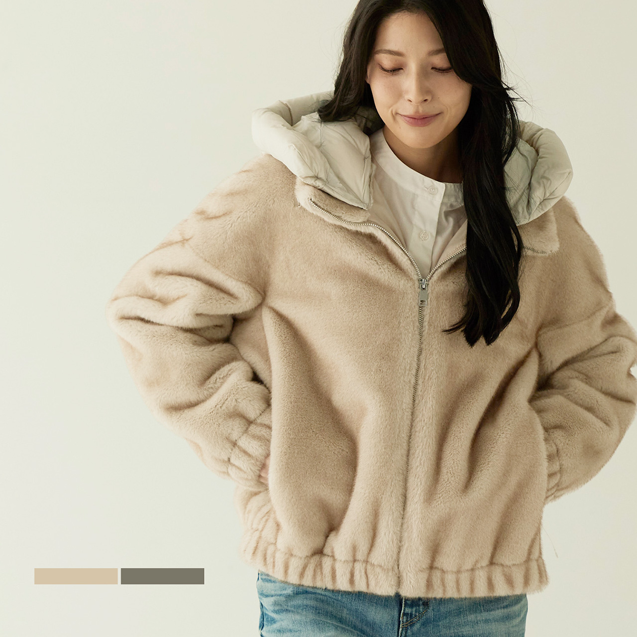 sankyo shokai（三京商会） ファージャケット フード付き レディース