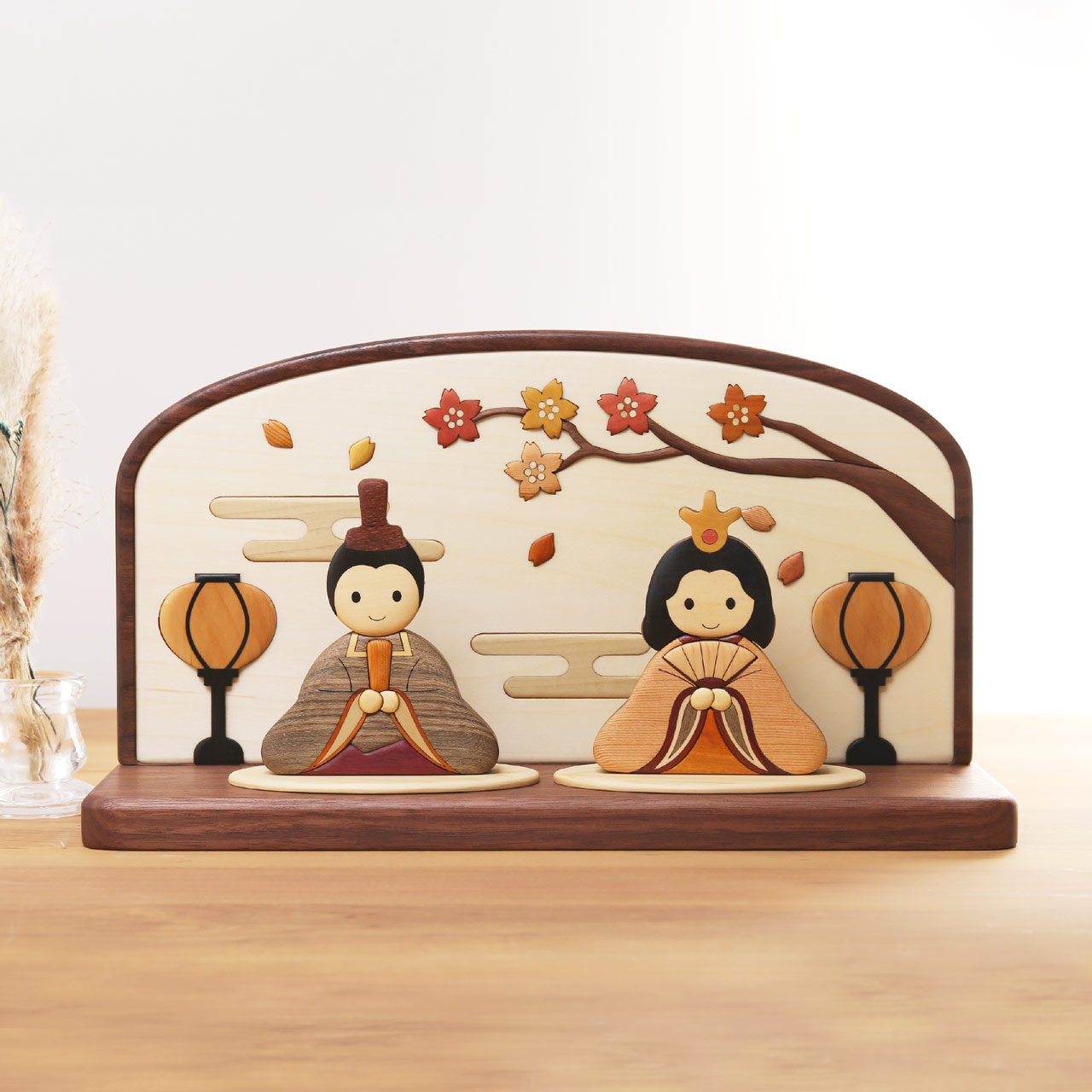 sankyo shokai（三京商会） 雛人形 コンパクト おしゃれ 木製 モダン