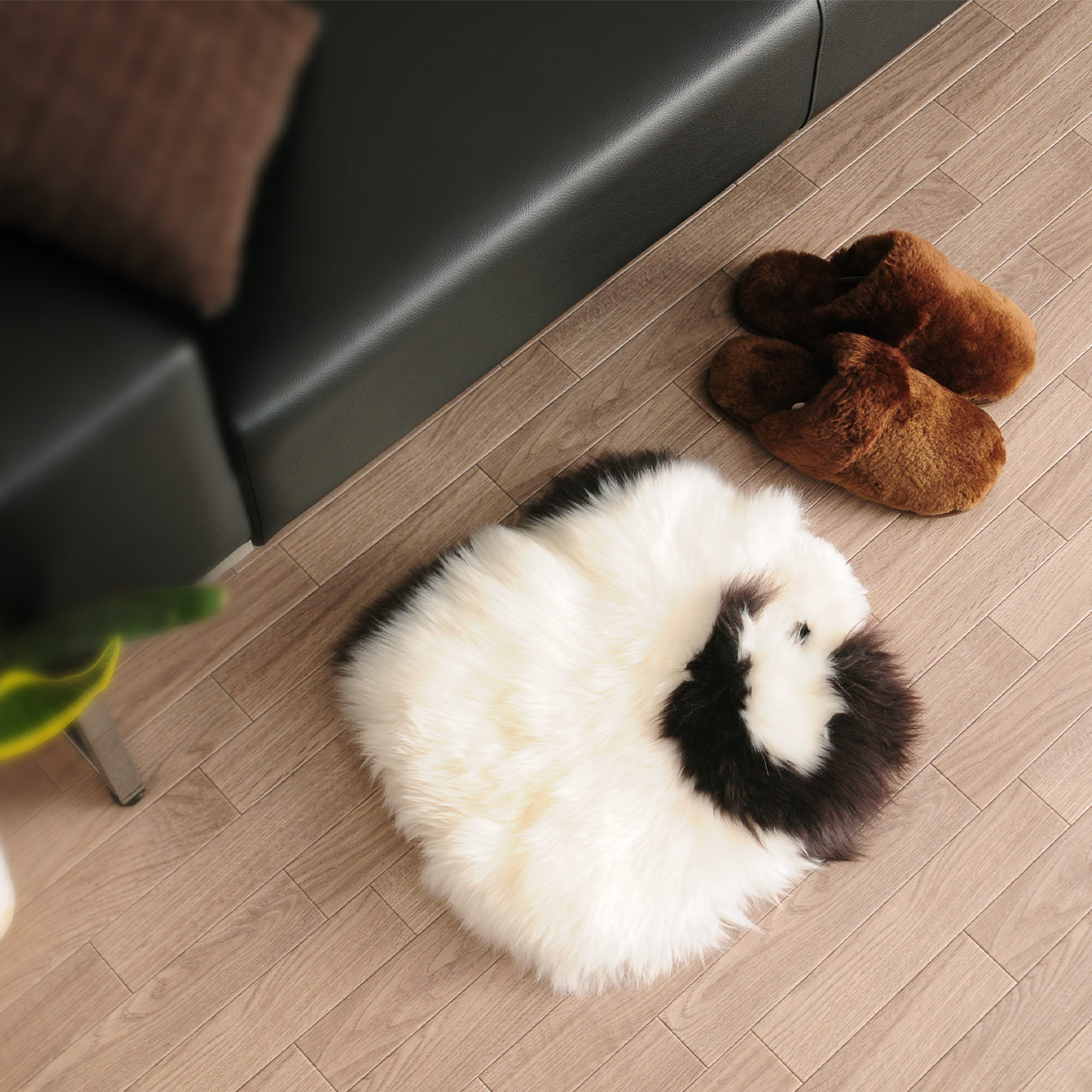 sankyo shokai（三京商会） [5%offクーポン]ムートン 羊 ラグ モカ