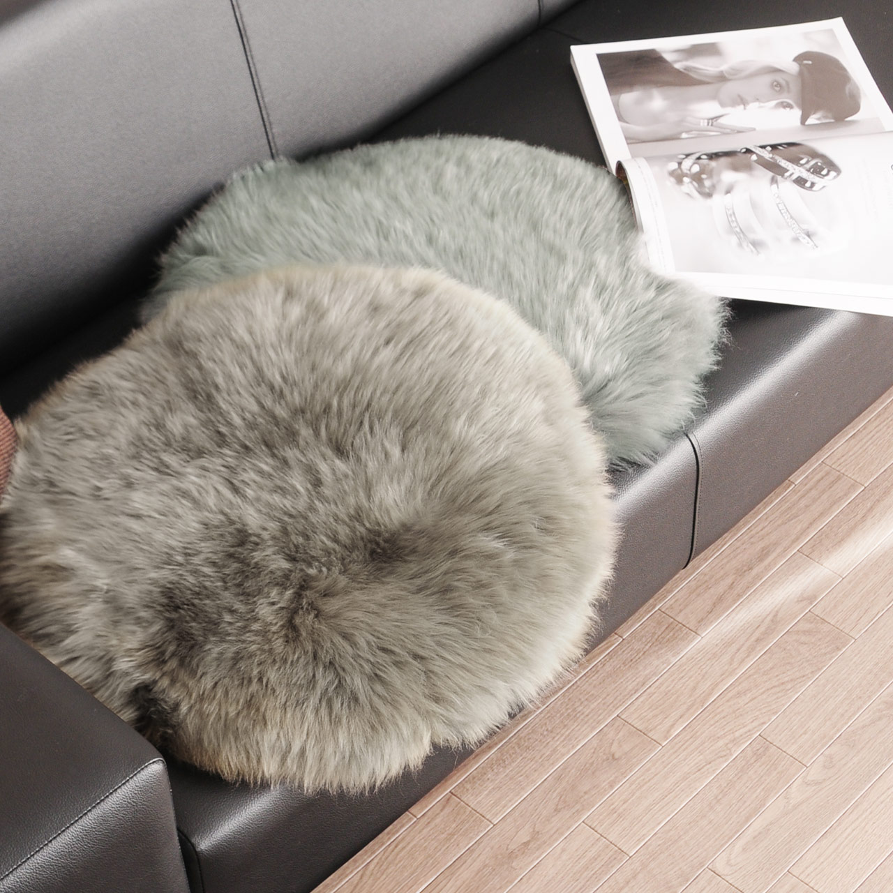 sankyo shokai（三京商会） [5%offクーポン]ムートン ラグ 円形 丸型