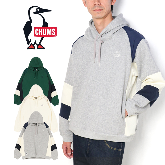 CHUMS（チャムス） パーカー プルオーバー 裏起毛 マイトンパネル