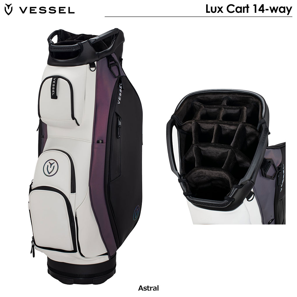 VESSEL Lux Cart キャディバッグ 10.5型 Astral 14分割 ベゼル 2023年