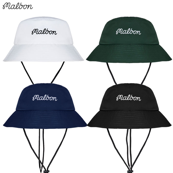 Malbon Golf ハット M-9426 MALBON BUCKET HAT メンズ ゴルフキャップ