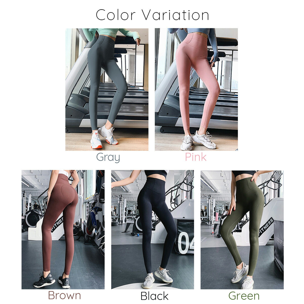 ジムウェア レディース パンツ レギンス ヒップアップ ロング丈 ハイ