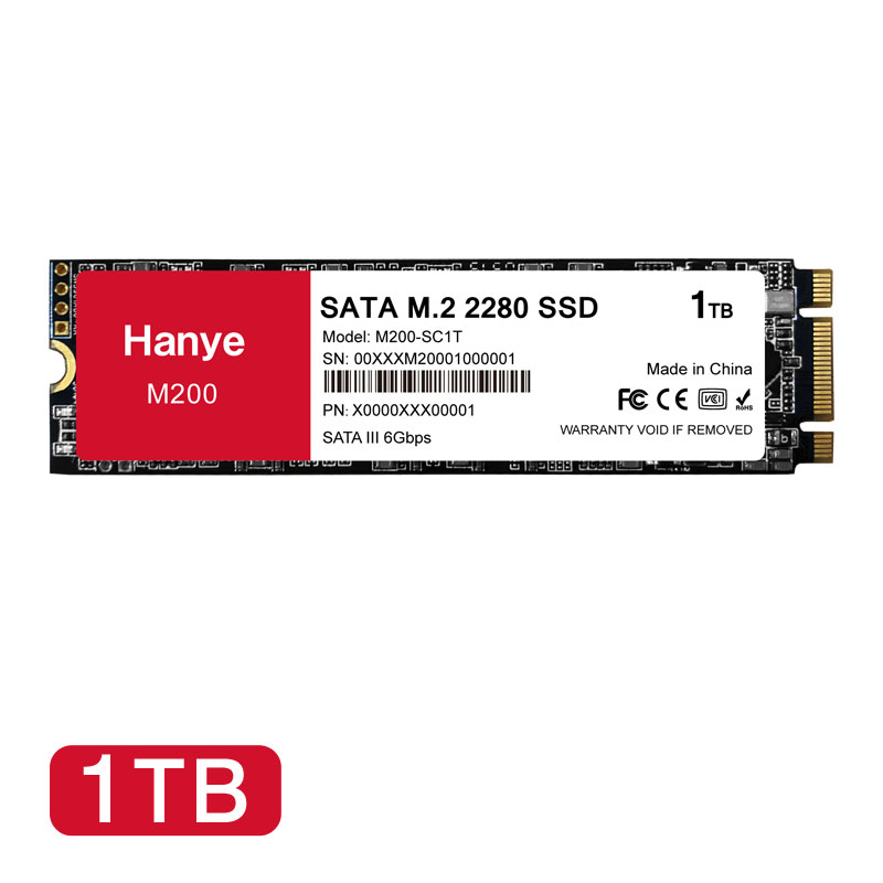 Hanye Hanye SSD 1TB 内蔵 SATA M.2 2280 SATA III 6.0Gb/s 550MB/s 3D