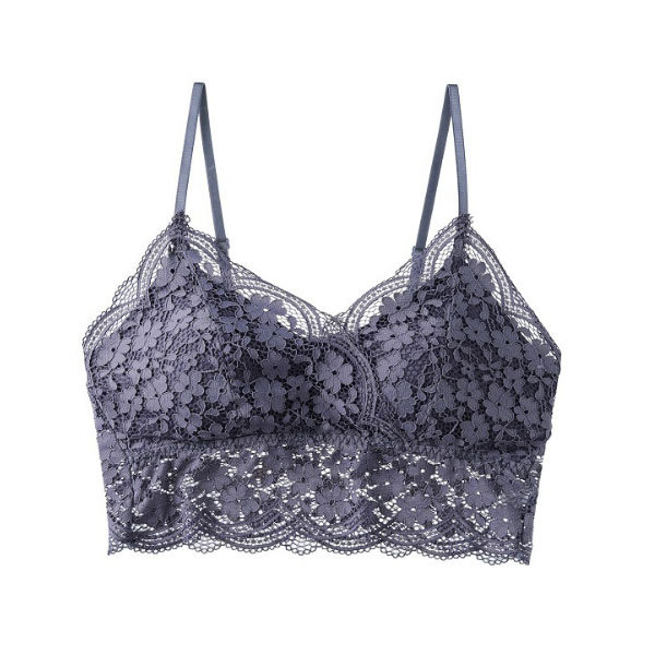 総レース ブラトップ フラワーレース チューブトップ 美背中