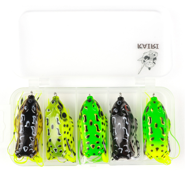 フロッグ ルアー カエル 5色セット 5g ブラックバス 釣り 釣具 KAIRI