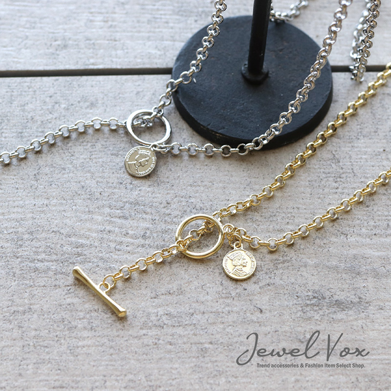 Jewel VOX ネックレス ロングネックレス Y字 チェーンネックレス