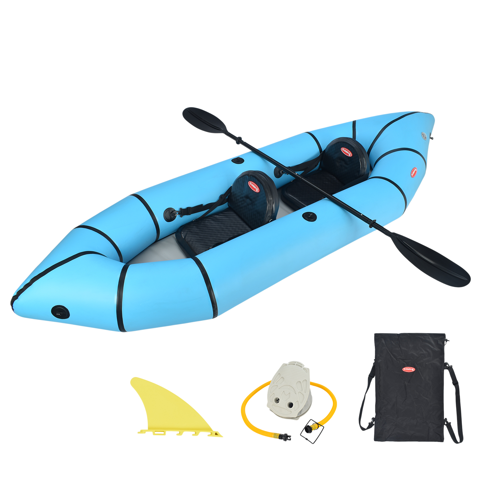 カヤック カヌー インフレータブル フィッシングカヤック 2人乗り