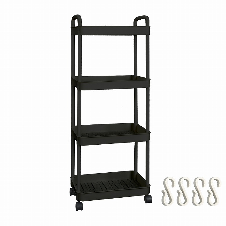 キッチンワゴン キャスター付き スリム 収納棚 収納ワゴン 収納ラック