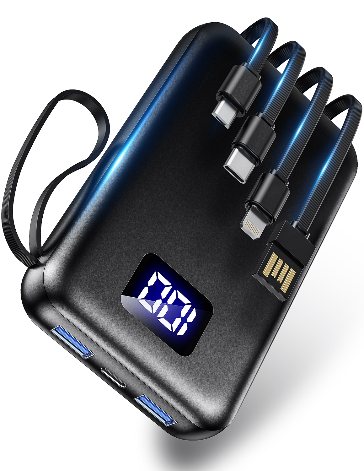 モバイルバッテリー 小型 薄型 スマホ充電器 大容量 45800mAh 急速充電