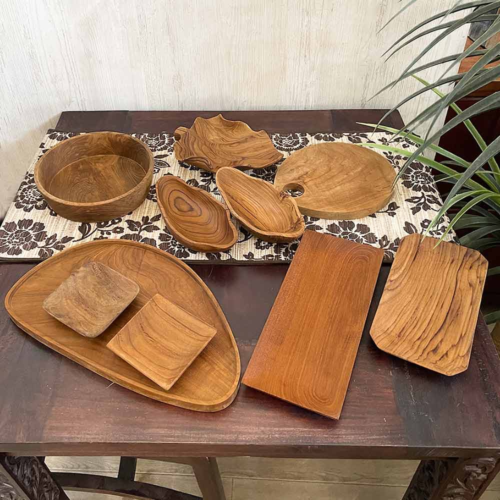 木製 トレイ ウッド 5タイプ アカシア ブラウン 茶色 アクセトレイ