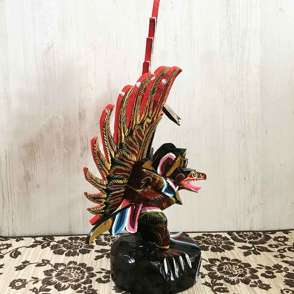 ガルーダの置物 霊鳥 ガルーダ H40cm M 木製 オブジェ インドネシア