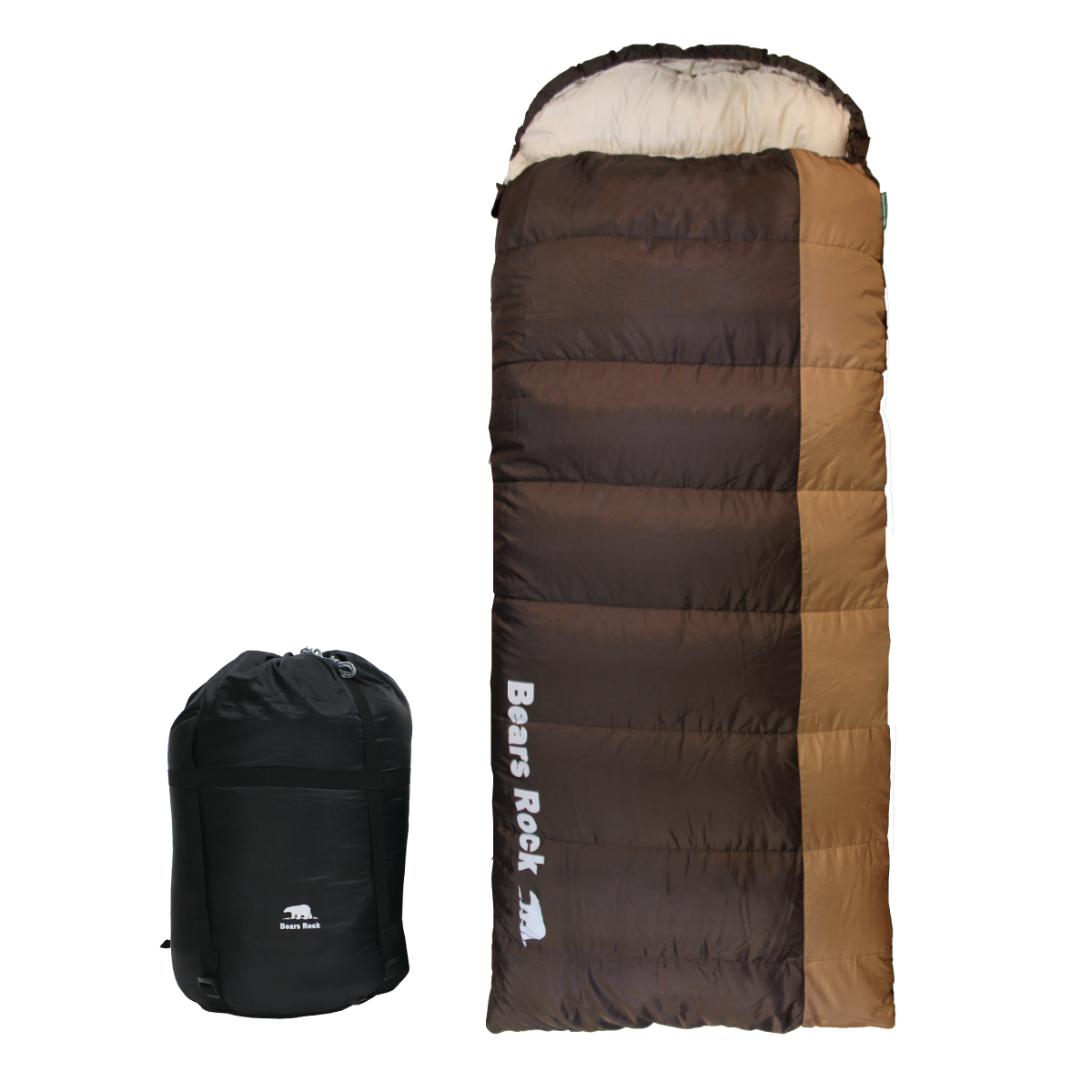 Bears Rock（ベアーズロック） 寝袋 冬用 封筒型 車中泊 -15度 キング