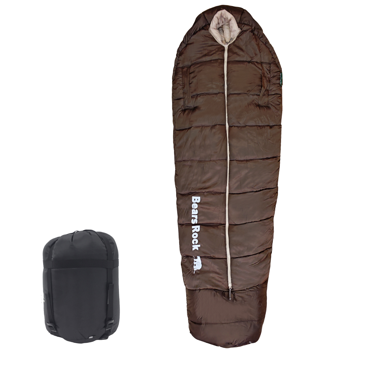 Bears Rock（ベアーズロック） 寝袋 冬用 車中泊 -15度 マミー型