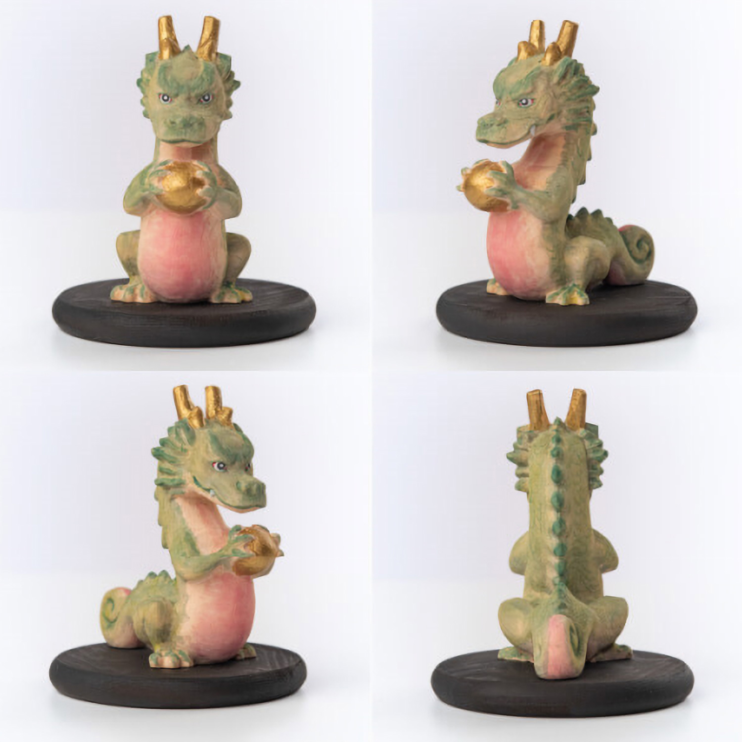 十二支木彫りコレクション「辰（たつ）」正因山実相院 妙法寺開眼