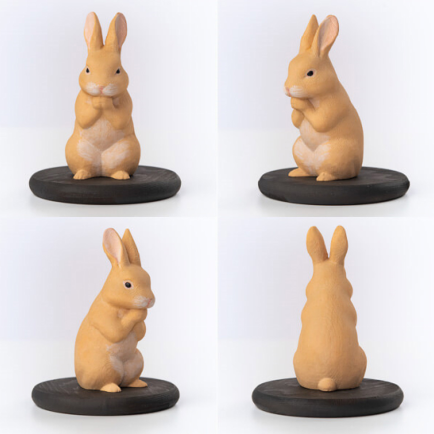 十二支木彫りコレクション「卯（うさぎ）」正因山実相院 妙法寺開眼