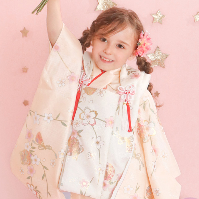 KYOETSU（京越） 七五三 着物 3歳 女の子 【全て揃った豪華9点フル