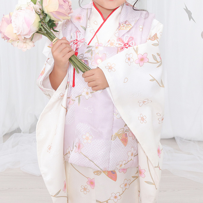 KYOETSU（京越） 七五三 着物 3歳 女の子 【全て揃った豪華9点フル