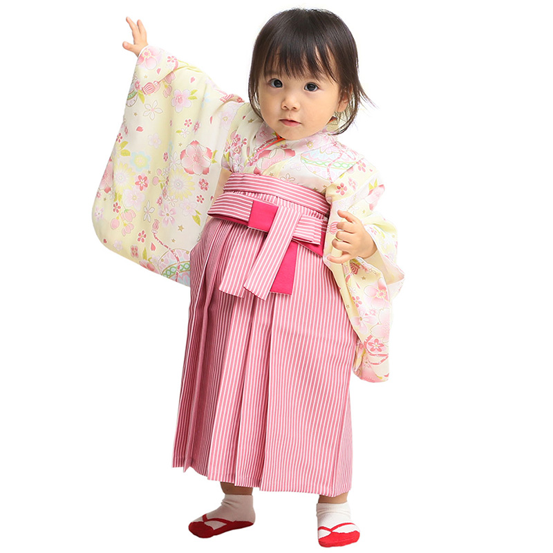 初節句 桃の節句 女の子 お祝い 着物 袴セット ベビー衣装ゆめいろ