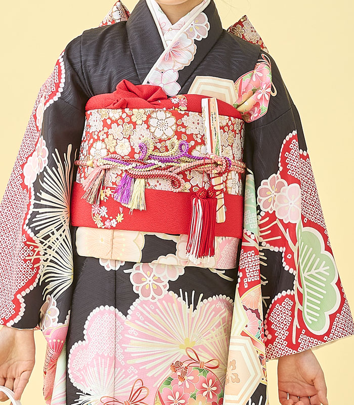 七五三 着物 7歳 女の子 着物フルセット 式部浪漫 ブランド 絵羽柄 梅