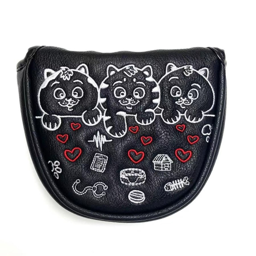 ゴルフ ヘッドカバー パターカバー オデッセイ 2ボール 対応 マレット