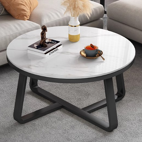 期間限定セール☆ローテーブル 丸 センターテーブル セラミック 石目調