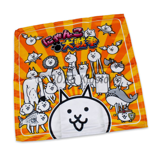 送料無料 にゃんこ大戦争 ナフキン 3枚組 約43×43cm ランチクロス